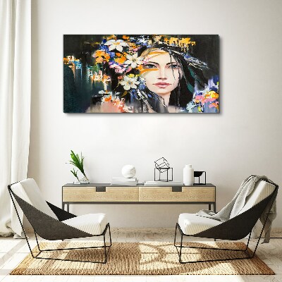Tablou canvas Portret floral eleganta