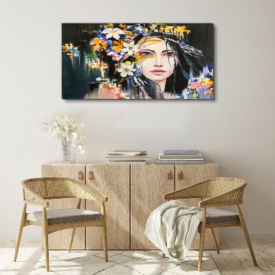 Tablou canvas Portret floral eleganta