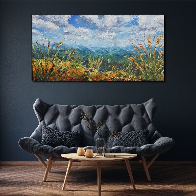 Tablou canvas Cloud Mountains Abstracție