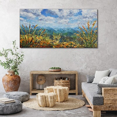 Tablou canvas Cloud Mountains Abstracție