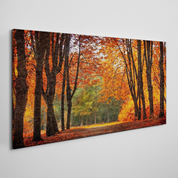 Tablou canvas Aleea copacilor de toamnă
