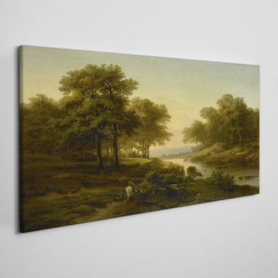 Tablou canvas Un peisaj rural liniștit