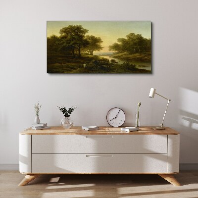 Tablou canvas Un peisaj rural liniștit