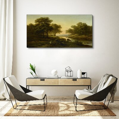 Tablou canvas Un peisaj rural liniștit