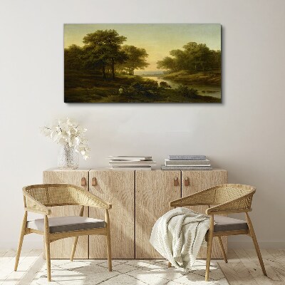 Tablou canvas Un peisaj rural liniștit