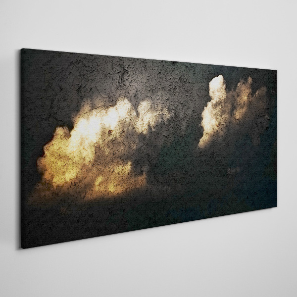 Tablou canvas Nori aurii pe un fundal întunecat