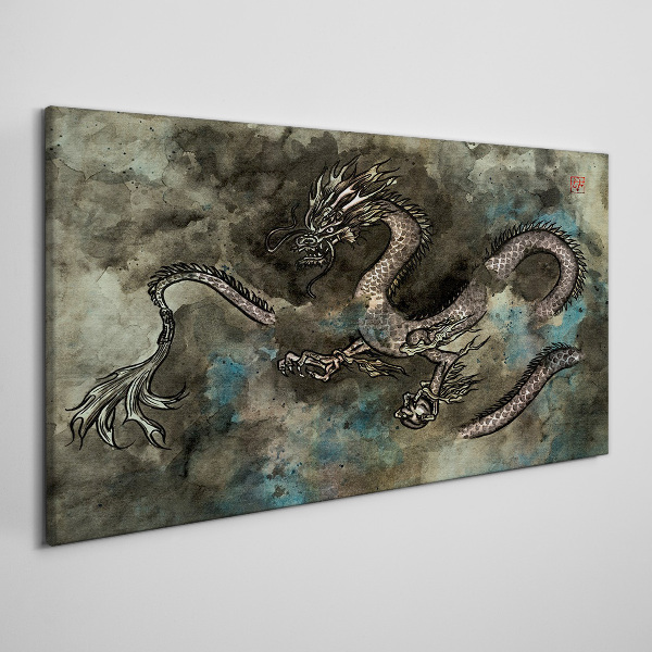 Tablou canvas Dragon în nori