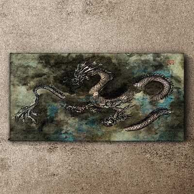 Tablou canvas Dragon în nori