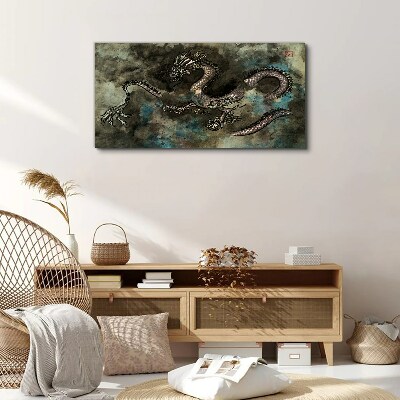 Tablou canvas Dragon în nori