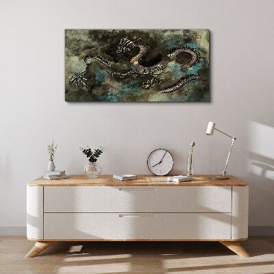 Tablou canvas Dragon în nori