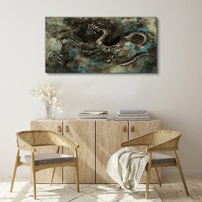Tablou canvas Dragon în nori