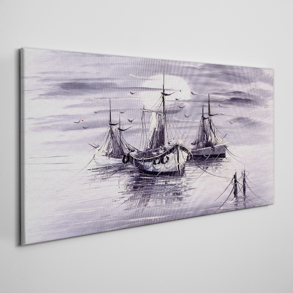 Tablou canvas Un port liniștit la apus