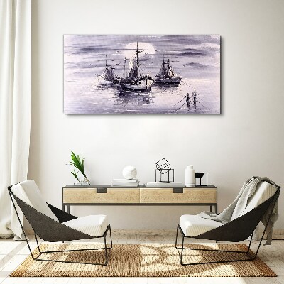 Tablou canvas Un port liniștit la apus
