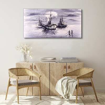 Tablou canvas Un port liniștit la apus