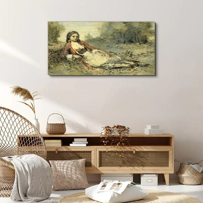 Tablou canvas Portretul unei fete mincinoase