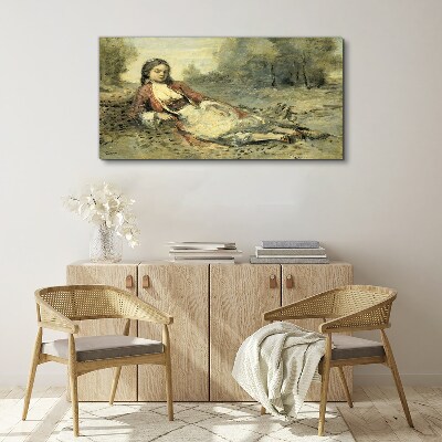 Tablou canvas Portretul unei fete mincinoase