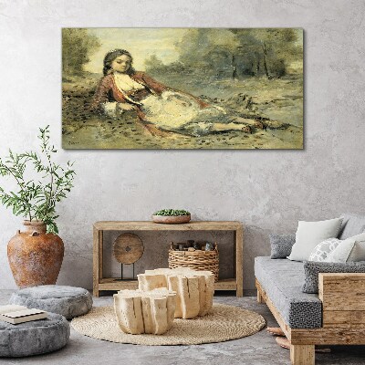 Tablou canvas Portretul unei fete mincinoase