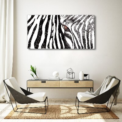 Tablou canvas Zebră în stil monocrom