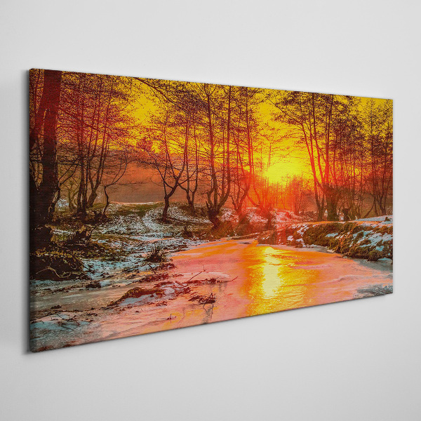 Tablou canvas Ora de aur pe râu