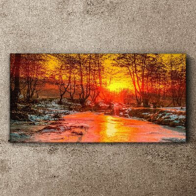 Tablou canvas Ora de aur pe râu