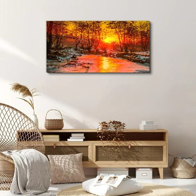 Tablou canvas Ora de aur pe râu