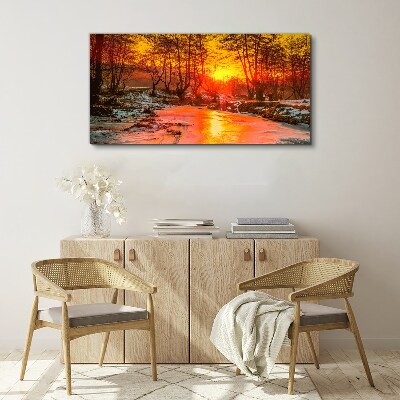 Tablou canvas Ora de aur pe râu