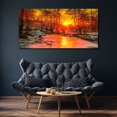 Tablou canvas Ora de aur pe râu