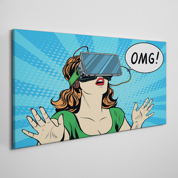 Tablou canvas Surpriză în realitate virtuală