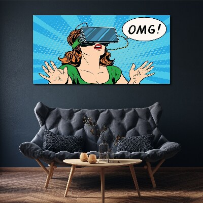 Tablou canvas Surpriză în realitate virtuală