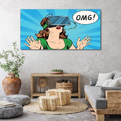 Tablou canvas Surpriză în realitate virtuală