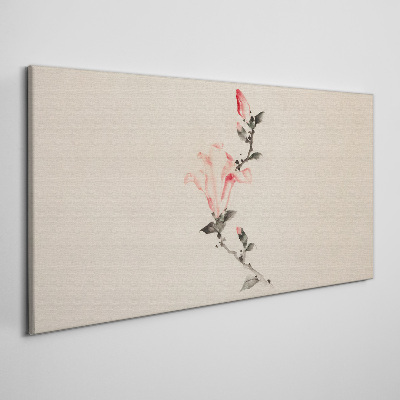 Tablou canvas Minimalism floral în nuanțe delicate