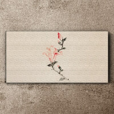Tablou canvas Minimalism floral în nuanțe delicate
