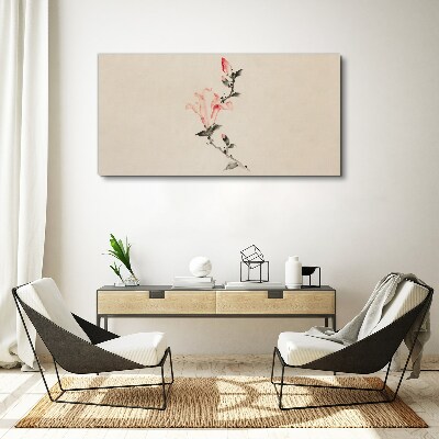 Tablou canvas Minimalism floral în nuanțe delicate