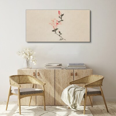 Tablou canvas Minimalism floral în nuanțe delicate