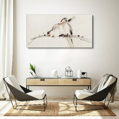 Tablou canvas Iubesc păsările pe o ramură