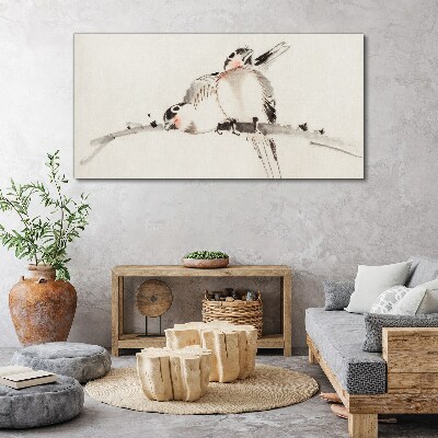 Tablou canvas Iubesc păsările pe o ramură