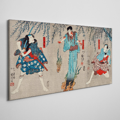 Tablou canvas Scena tradițională japoneză