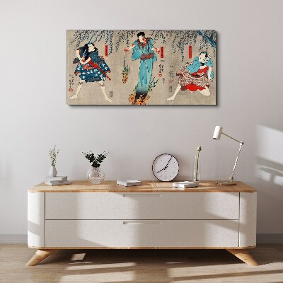 Tablou canvas Scena tradițională japoneză