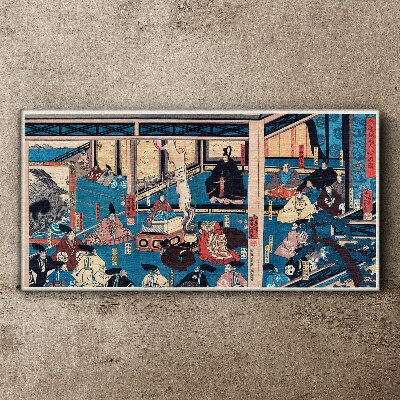 Tablou canvas O scenă din viața japoneză