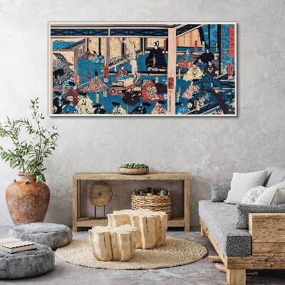 Tablou canvas O scenă din viața japoneză