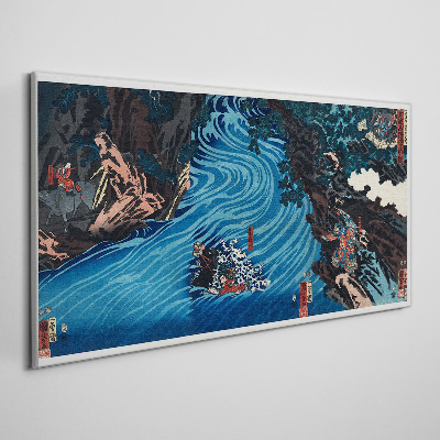 Tablou canvas Un val pe râu