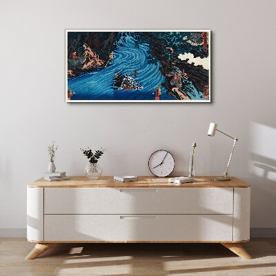 Tablou canvas Un val pe râu