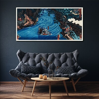 Tablou canvas Un val pe râu
