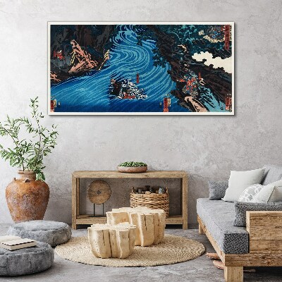 Tablou canvas Un val pe râu