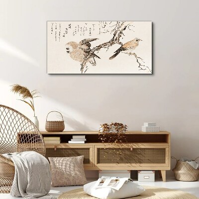 Tablou canvas Asia Ramuri Animale Păsări