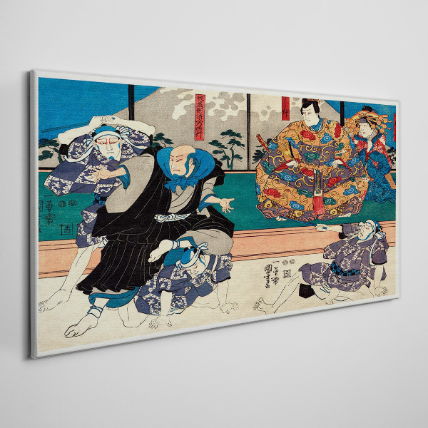 Tablou canvas Scena tradițională japoneză