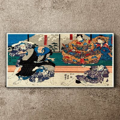Tablou canvas Scena tradițională japoneză