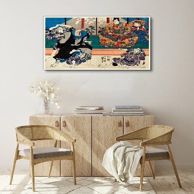 Tablou canvas Scena tradițională japoneză