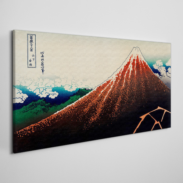 Tablou canvas Vulcanul Fuji în culorile Japoniei