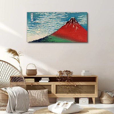 Tablou canvas Muntele Fuji în nori